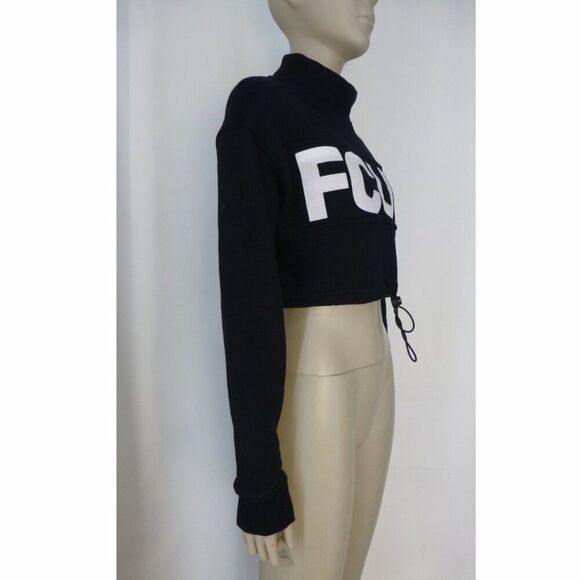 FCUK Drawstring Cropped Long Sleeve Top - Picture 3 of 14